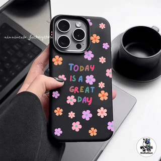 ดอกไม้สวย เคสไอโฟน11 เคส iphone 16 Pro Max 8 7 Plus XR 11 17 12 13 14 15 16 17 Pro Max เนื้อหนัง Case เคสไอโฟนหรูหราไฮโซ