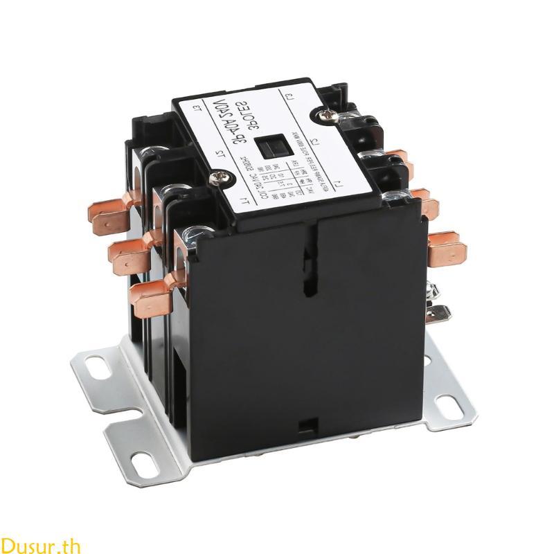 3 Poles 40A 220V Contactor Strong HVAC System Relays Brass Contacts Strong