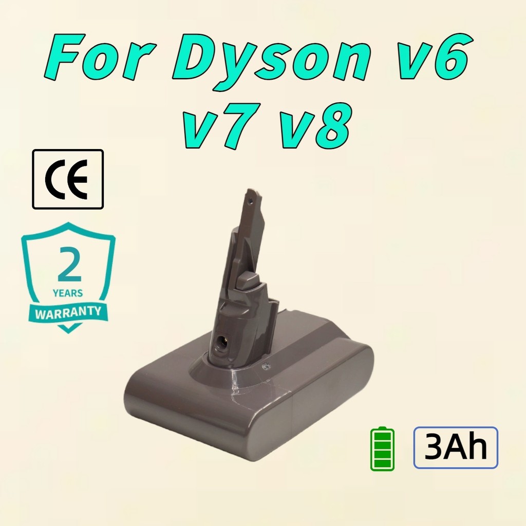 รับประกัน 2 ปี แบตเตอรี่ 25.2V 3000mAh Dyson V6 V7 V8 DC58