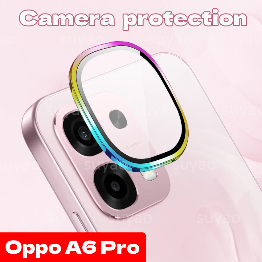 สําหรับOppo A6Pro A6 Pro 2025 Eagle Eyeกล้องเลนส์ฟิล์มHD OppoA6ProกระจกนิรภัยโลหะแหวนProป้องกันหน้าจอ