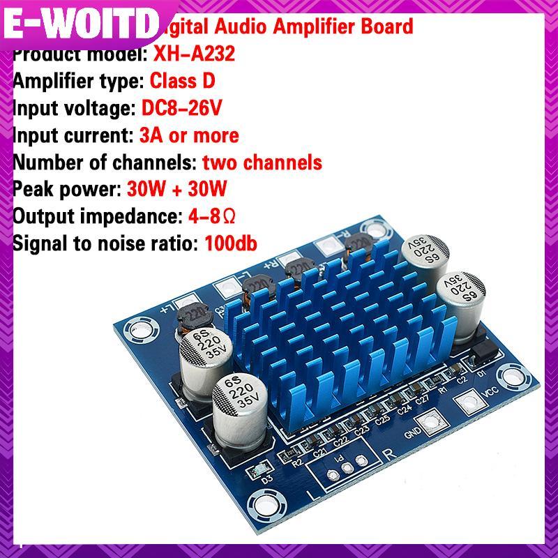 E-WIOTD TPA3110 XH-A232 30W + 30W 2.0 ช่องดิจิตอลสเตอริโอเครื่องขยายเสียง E-WIOTD