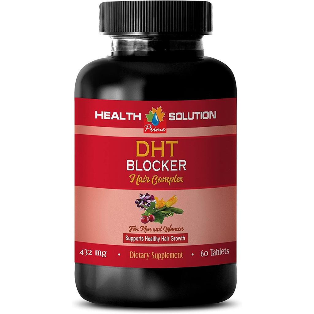 Pills dht Blocker - DHT Blocker Hair Complex - สําหรับผู้ชายและผู้หญิง - พอร์ตเพื่อสุขภาพ - สังกะสีส