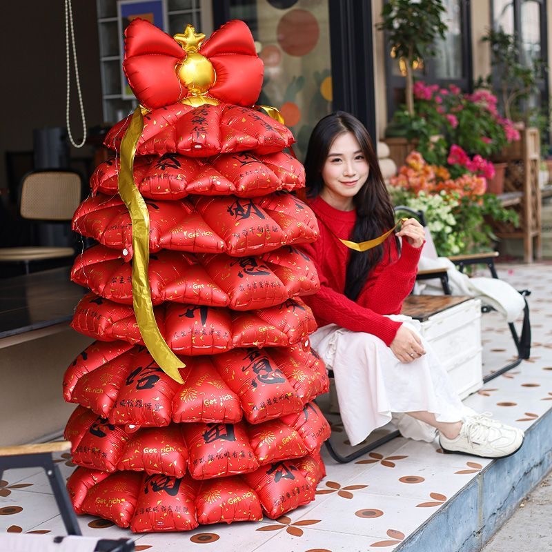 【กรุงเทพจัดส่งสินค้า】Chinese New Year Decoration Balloons ของตกแต่งวันตรุษจีน อุปกรณ์ประกอบฉากถ่ายรูป ปีใหม่ ราคา ถูกที่สุด ดีลบีเคเค แกลเลอรีภาพที่ 5
