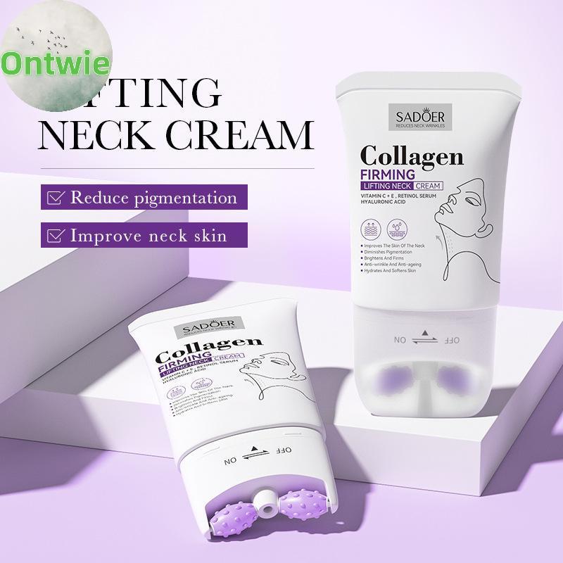 Ontwie 110ml คอลลาเจน Firming Ne ครีมยกกระชับ Moisturizing Brightening ลูกกลิ้งนวด Ne Beauty ครีม Ne