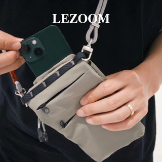 LEZOOM กระเป๋าซิปแบบพับได้ ออกแบบกะทัดรัด สามารถจัดเก็บได้ง่าย มาพร้อมช่องใส่โทรศัพท์มือถือ