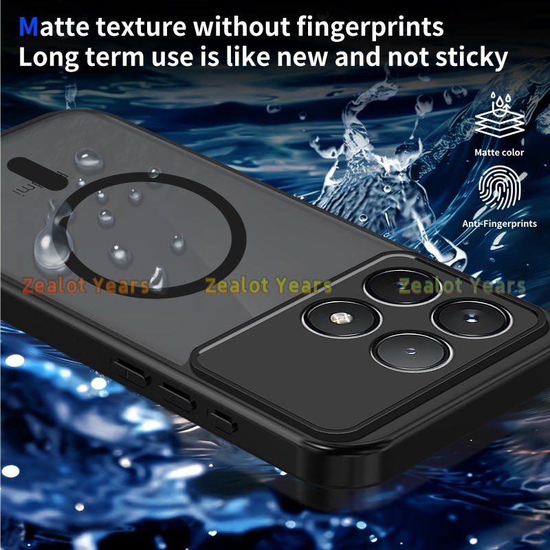 สําหรับ Xiaomi POCO F8 Pro 5G F8Pro กรณี Matte Frosted Clear เคสโทรศัพท์ฝาครอบแม่เหล็ก - รูปที่ 6