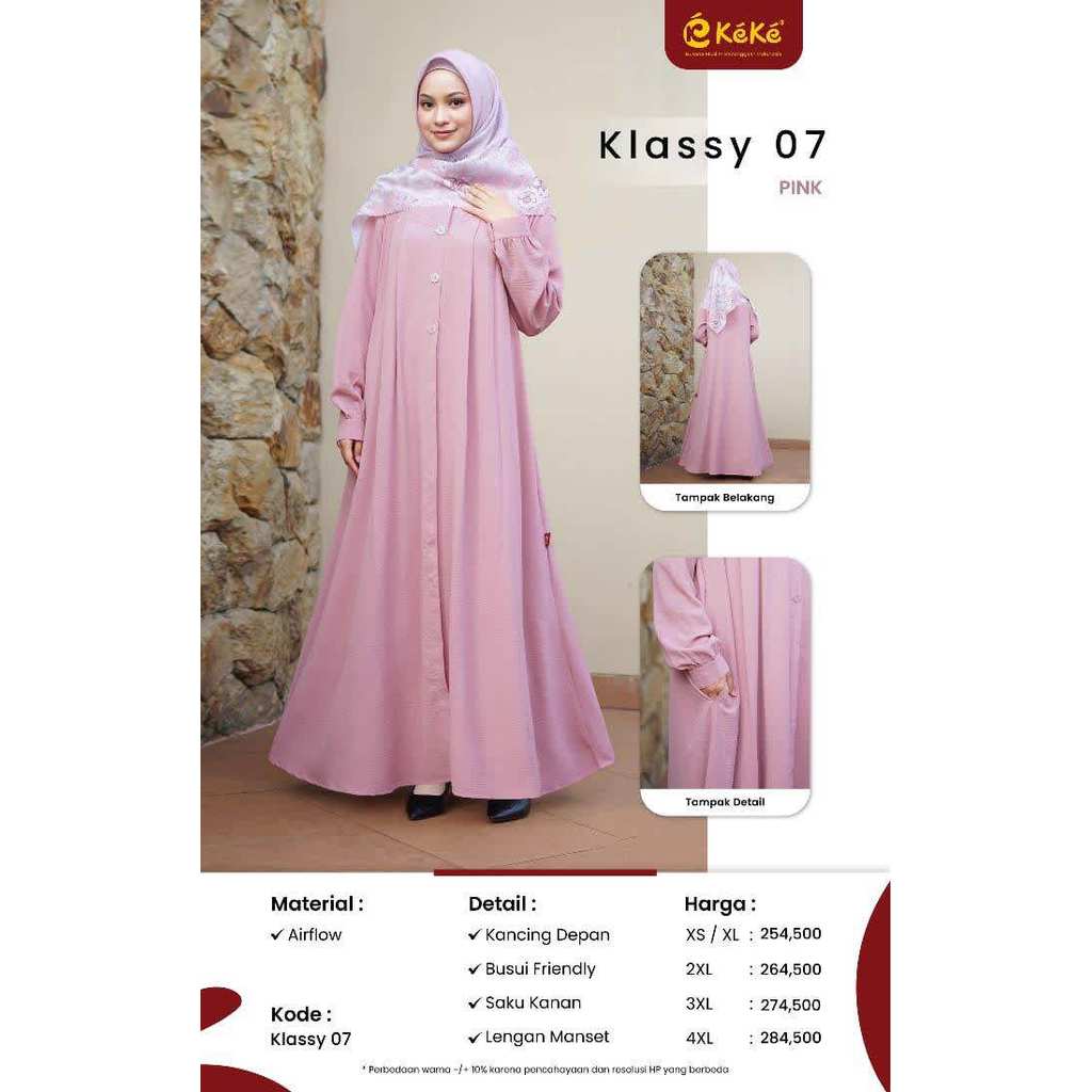 KEKE ADULT GAMIS KLASSY 07 สีชมพู