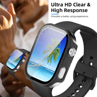 เคส กรณีแก้วนิรภัย for Redmi Watch 6 5 4 เคส ป้องกันหน้าจอป้องกัน Gores เติมฝาครอบคลุม for Xiaomi Redmi Watch 6 5 4