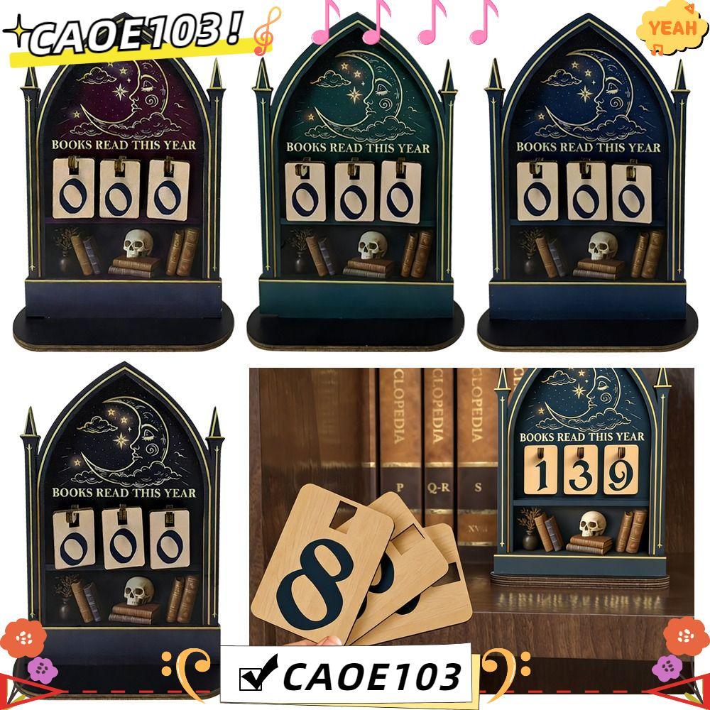 ป้ายเตือนการติดตามการอ่าน CAOE, หนังสือไม้อ่านหนังสือปีนี้อ่าน Tracker, Creative 2D Handmade Reading