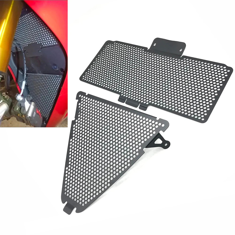 ชิ้นส่วนรถจักรยานยนต์หม้อน้ํา Grille Guard ป้องกันสําหรับ Ducati Panigale 899 959 1199 RS 1299 R FE/