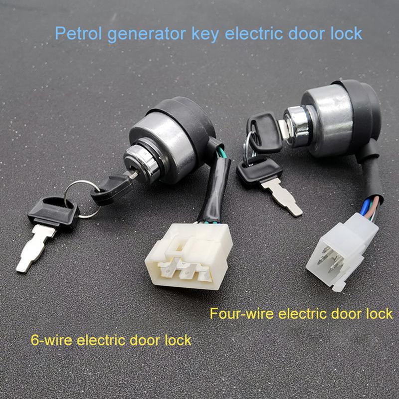 Newwellknownepic 4/6 Wire Way Generator Start Key Lobination สําหรับ 2-3KW 168F และ 5-8kw 188F เครื่
