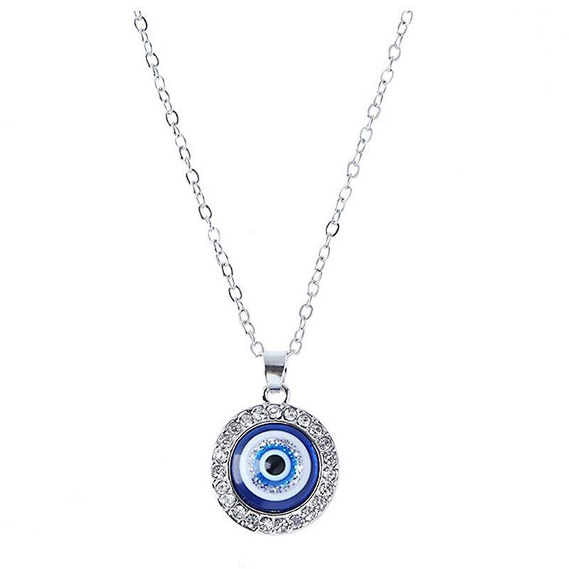 จี้สร้อยคอน้ำตาลคริสตัลตุรกีแบบ Evil Eye สำหรับเครื่องประดับสตรี CCD