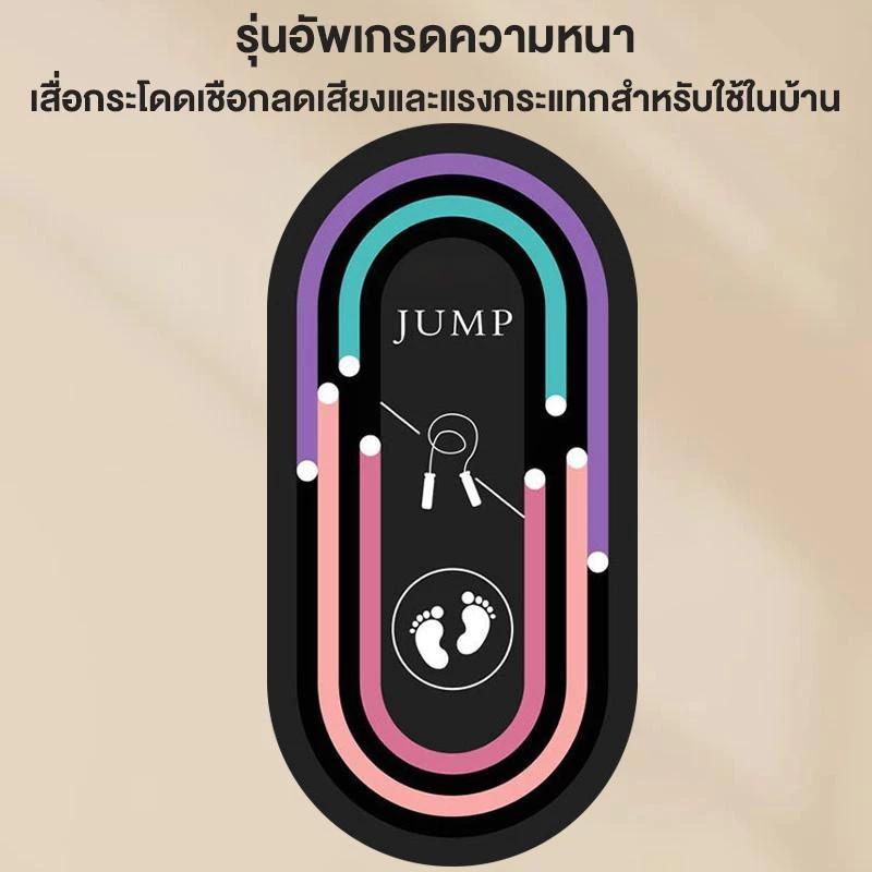 เสื่อรองรับแรงกระแทก เสื่อโยคะขนาดใหญ่ สำหรับออกกำลังกาย thumbnail 6