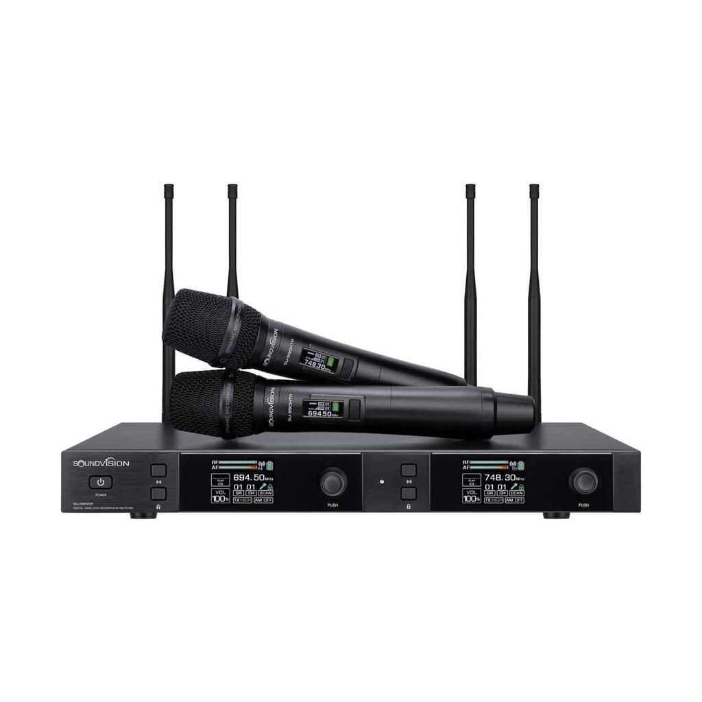 SOUNDVISION SU-990D/HTP PLUS ไมค์ไร้สายคู่ 2 ย่าน 694.5-02.7 และ 748.3-757.7 MHz ระยะ 120 เมตร