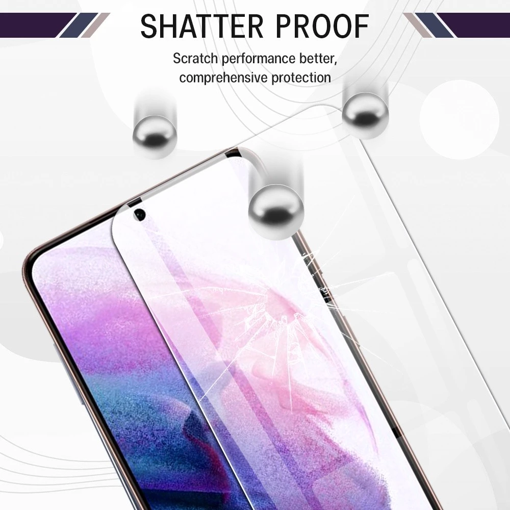 ฟิล์มกระจกกันรอย UV กาวเต็มจอ Samsung S22 พร้อมไฟ UV thumbnail 7