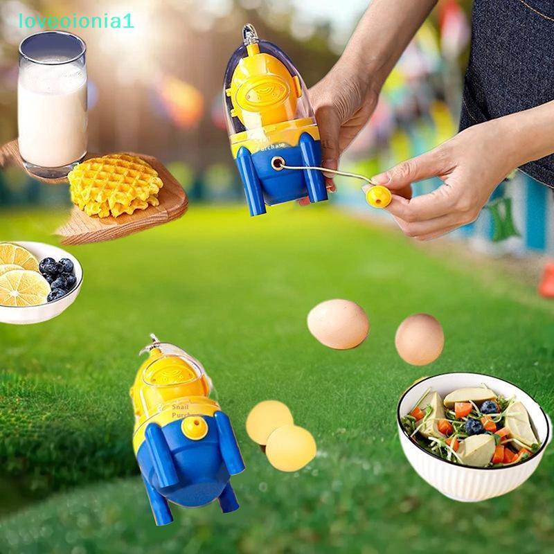 loveoionia1 Egg Puller Golden Egg Puller Egg Blender Manual Egg Shake Egg Yolk Homgenizer IA