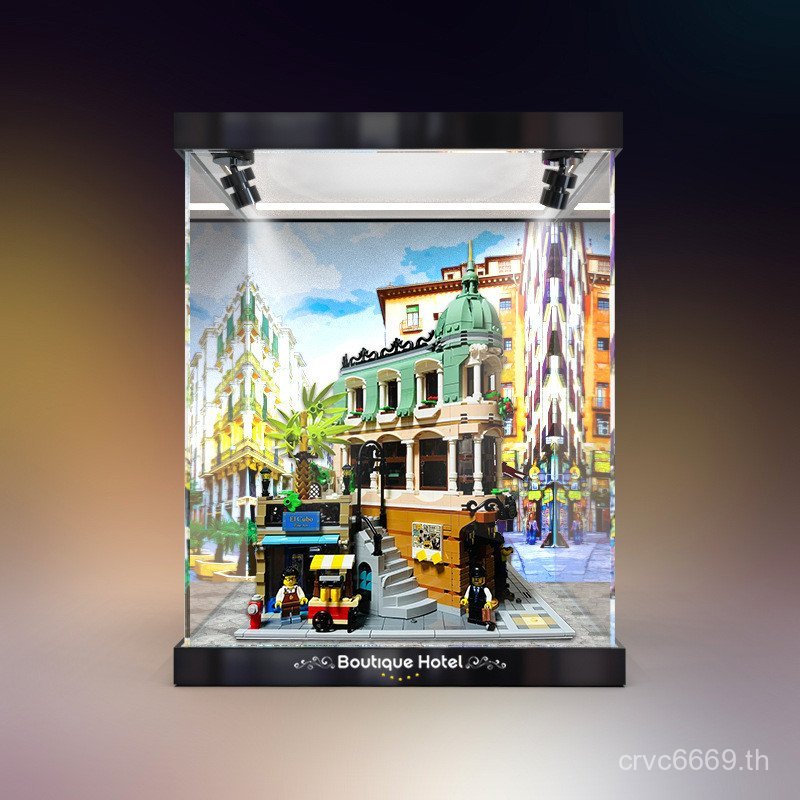มุม10297อาคารบล็อกเหมาะสําหรับความละเอียดสูงพรีเมี่ยมเพลงประกอบสูงรุ่นอะคริลิโรงแรมกล่องเก็บฝุ่นปก ว