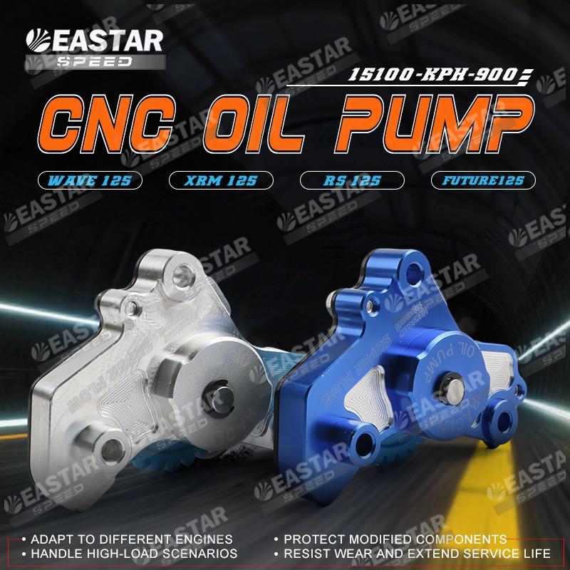 ปั๊มน้ำมันเครื่อง ปั๊มน้ำมัน CNC สำหรับ เวฟ 125, Click 125/150, ฟิวเจอร์ 125, เอ็นแม็กซ์ V1, เอีโรซ์ V2, สไนเปอร์ 150 อัตราการไหลสูง