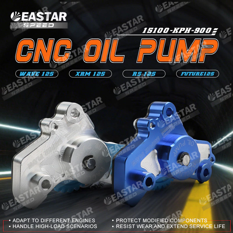 ปั๊มน้ำมันเครื่อง ปั๊มน้ำมัน CNC สำหรับ เวฟ 125, Click 125/150, ฟิวเจอร์ 125, เอ็นแม็กซ์ V1, เอีโรซ์ V2, สไนเปอร์ 150 อั