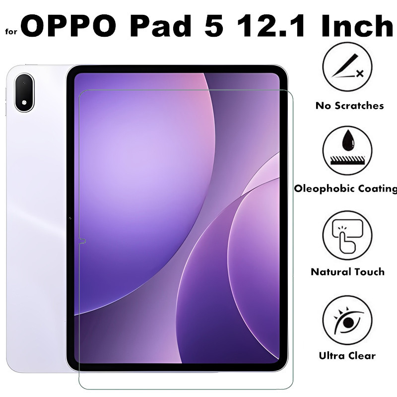 ฟิล์มกระจกนิรภัยกันรอยหน้าจอ 9H FOR Oppo Pad Neo 11.4 Pad 2 Pad Air 10.36 Pad 5 Air 12.1 2025 ฟิล์มกระจกใสเต็มจอ