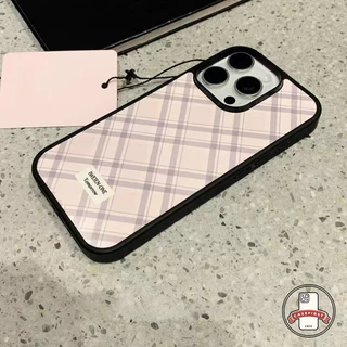 เคสไอโฟน13 17 เคส Silicone สีเดียว ลายเช็ค มินิมอล สำหรับ IPhone 17 air 16 11 16E 13 15 12 Pro Max 17 16 Plus 16 15 Pro