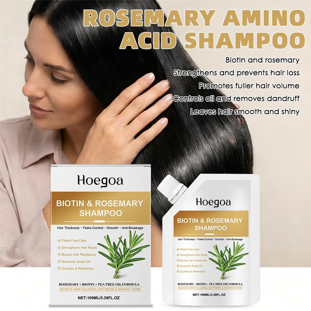 Rosemary Amino Acid Shampoo Biotin Shampoo เหมาะสําหรับผู้ชายและผู้หญิง 100ml