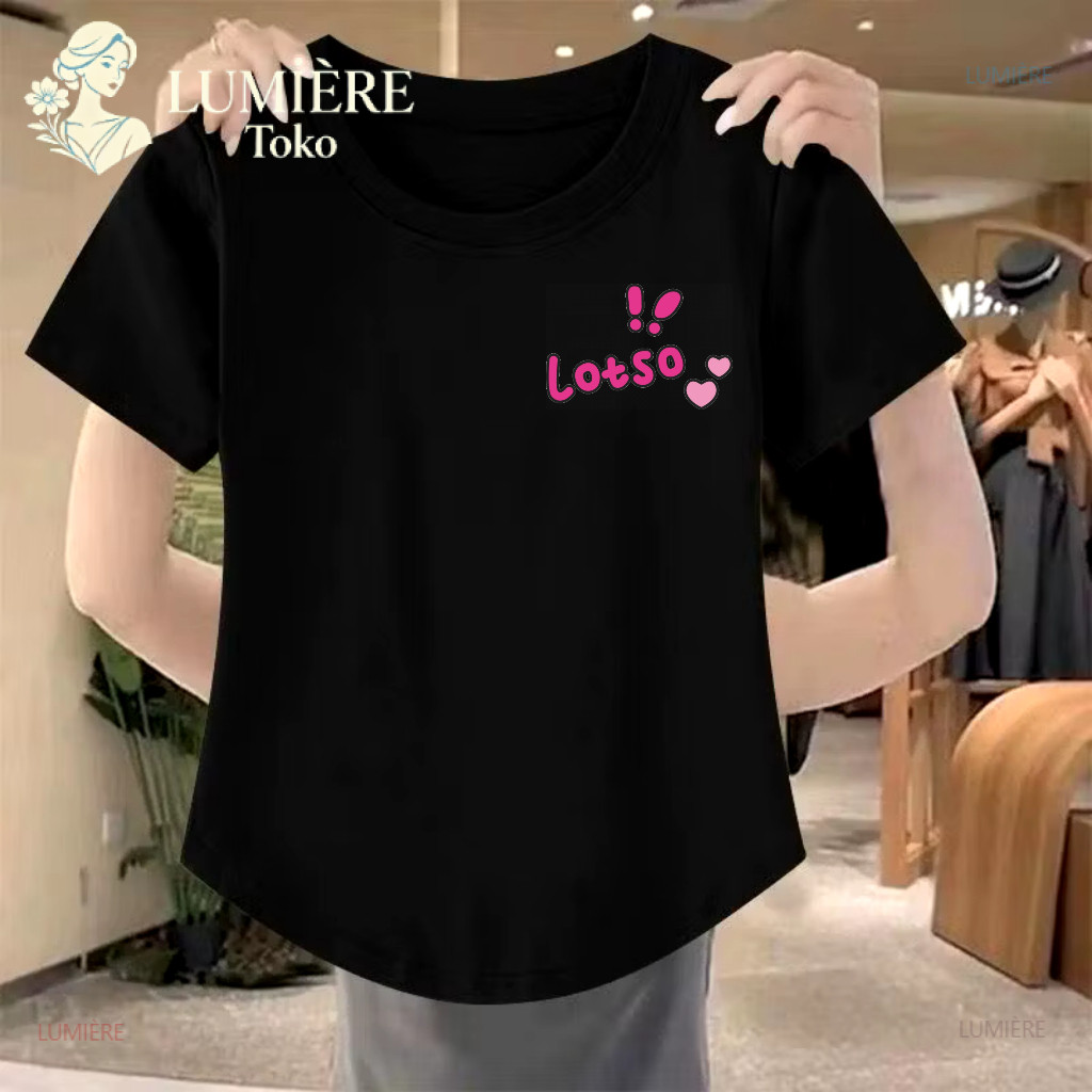 ViralLotso Print Motif Distro T-Shirt for Women / Womens T-Shirt