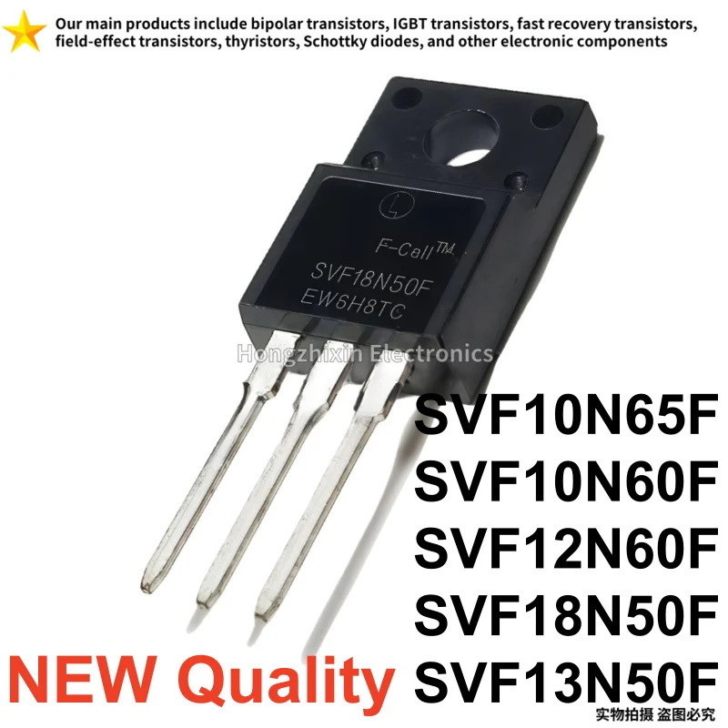 5PCS SVF10N60F SVF10N65F SVF12N60F SVF12N65F SVF13N50F SVF18N50F TO-220F MOS field-E ทรานซิสเตอร์