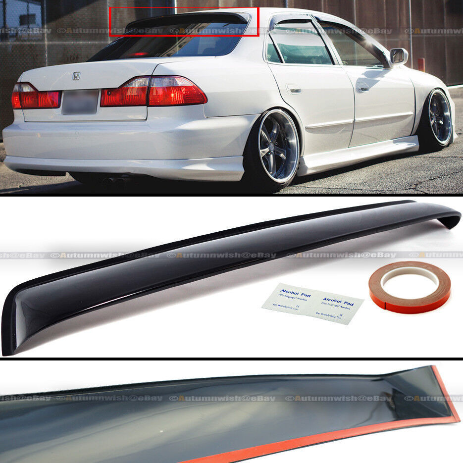 98-02accord สปอยเลอร์หลังคาหน้าต่างด้านหลัง Wing Vent Visor 后的的工厂现货