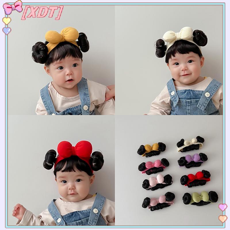 วิกผมโบว์สำหรับเด็กผู้หญิงน่ารัก - เหมาะสำหรับทารกแรกเกิดจนถึงวัยหัดเดิน และคอสเพลย์ KCP