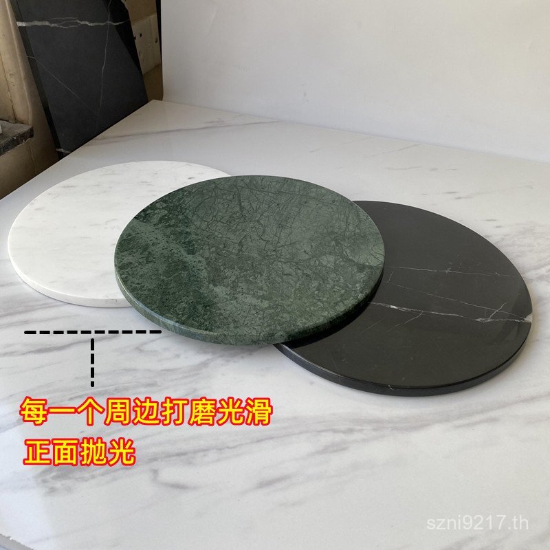 นอร์ดิกหินอ่อนอุปกรณ์ประกอบฉากแผ่นฉนวนกันความร้อนถาดรอบฐานแบนแสดงประติมากรรมคอลัมน์ถ้วยตกแต่งงานฝีมื