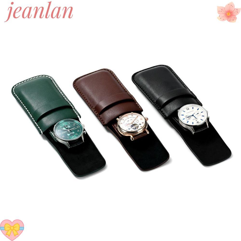 Jeanlan กระเป๋าเก็บนาฬิกาข้อมือ เครื่องประดับ ป้องกันฝุ่น แบบพกพา
