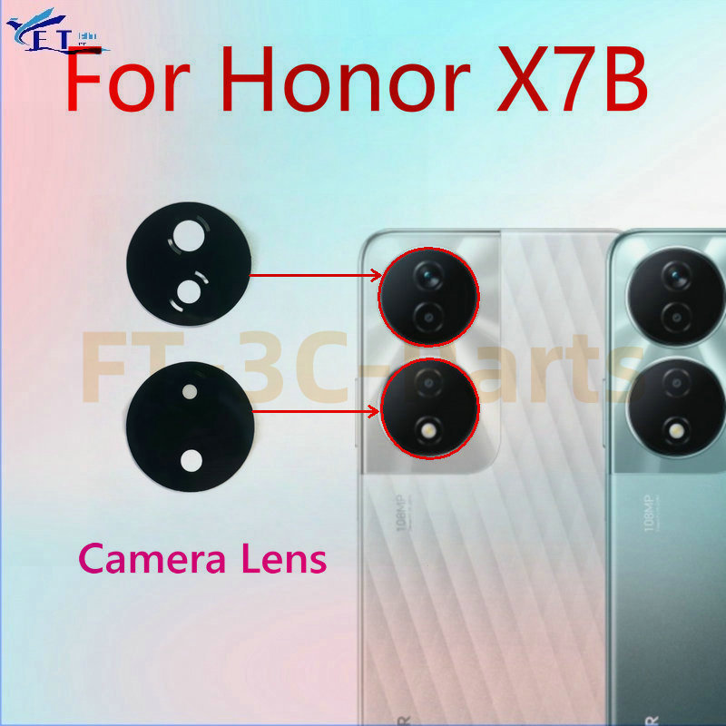 สําหรับ Huawei Honor X7B เลนส์กล้องด้านหลังเปลี่ยนกระจกกล้อง