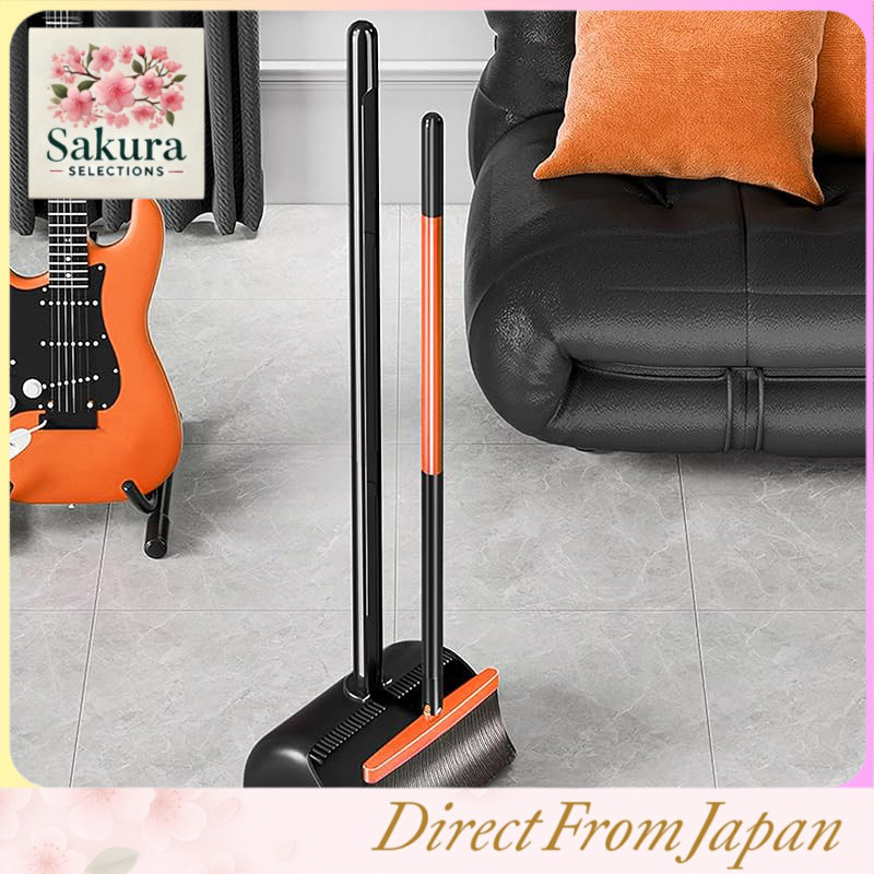 2025 Adjustable Angle Broom and Dustpan Set – Rotatable, Easy Assembly, Space-Saving Indoor and Outd