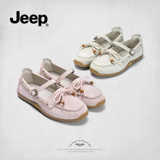 Jeep พิมพ์ มารีJane สไตล์ใหม่สำหรับทุกโอกาส รองเท้าบัลเล่ต์_all-match_soft-soled