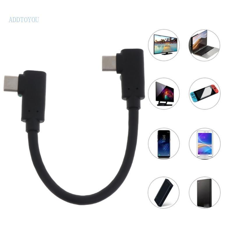 3C 60W Type C Fast Charger สายไฟ 90 องศา Type C สําหรับโทรศัพท์แล็ปท็อปแท็บเล็ต