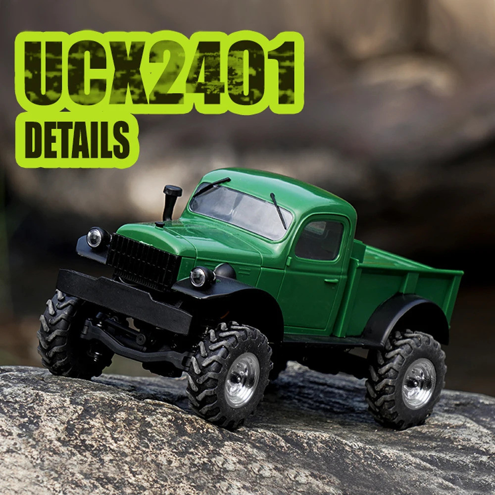 1/24 Mini Rc รถ Ucx2401 4wd ปีนเขาไฟฟ้า Off Road 4x4 รถบรรทุกสั้น 2.4g รีโมทคอนโทรลรถตารางของเล่นสํา