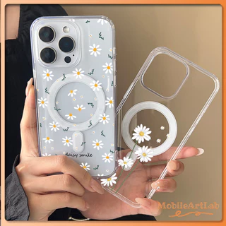 สำหรับ เคสไอโฟน 13 12 11 iPhone 17 16 15 14 PRO MAX 7/8PLUS เดซี่ แม่เหล็ก แอปเปิ้ลโทรศัพท์ จัดส่งจากประเทศไทย