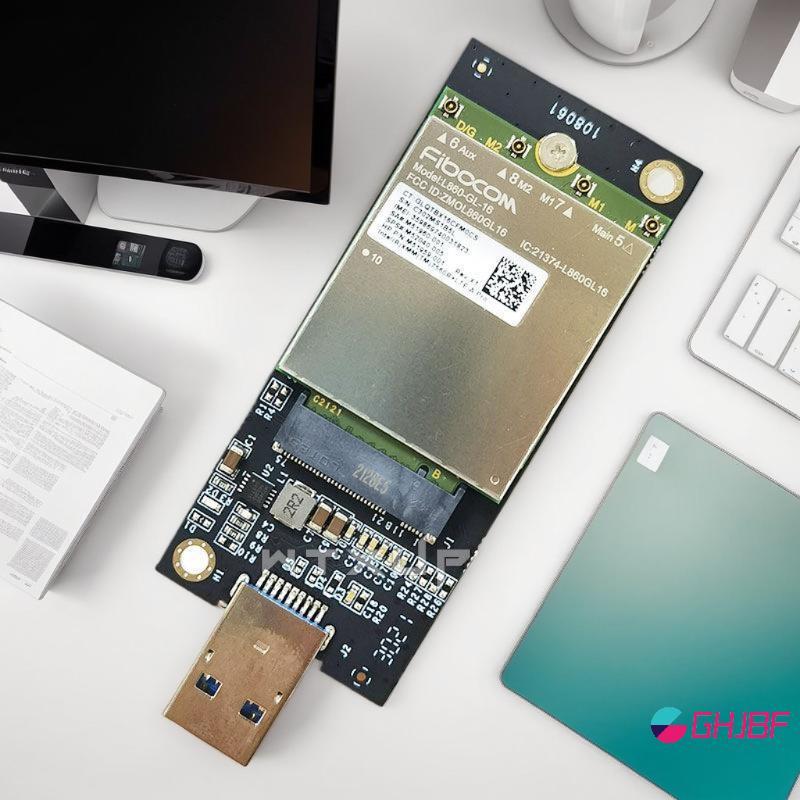 GHJBF] 1 ชุด DW5821E M2-NGFF DW5811e DW5816E EM7455 L860-GL USB3.0 การ์ดขยายสําหรับ 3G/ 4G/ 5G LTE โ