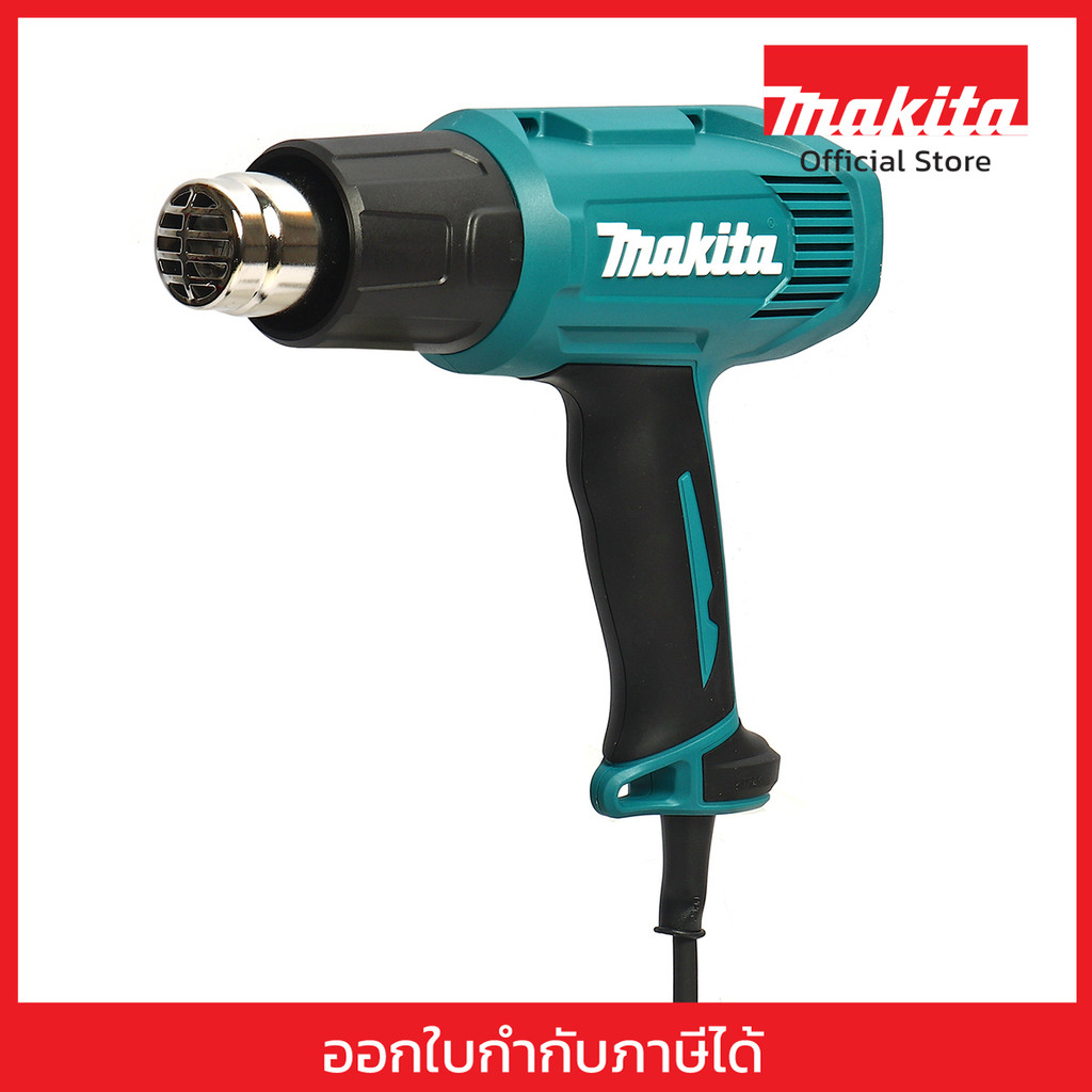 MAKITA HG6030 เครื่องเป่าลมร้อนไฟฟ้า กำลังไฟ 1,800 วัตต์ การไหลของอากาศ 600 ลิตร/นาที ที่ 500 องศาเซลเซียส (มากีต้า