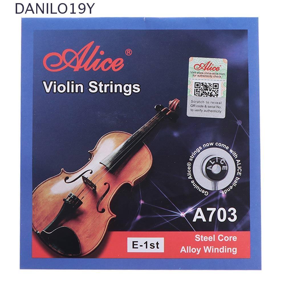 DANILO19Y Alice Strings, 4/4 3/4 1/2 1/4 1/8 เปลี่ยน A703 ไวโอลิน Strings, ไวโอลินอุปกรณ์เสริม EDG S