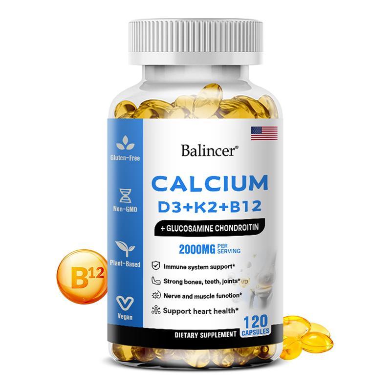 Balincer Calcium D3+K2+B12+Glucosaminine Chondroitin 120 แคปซูล