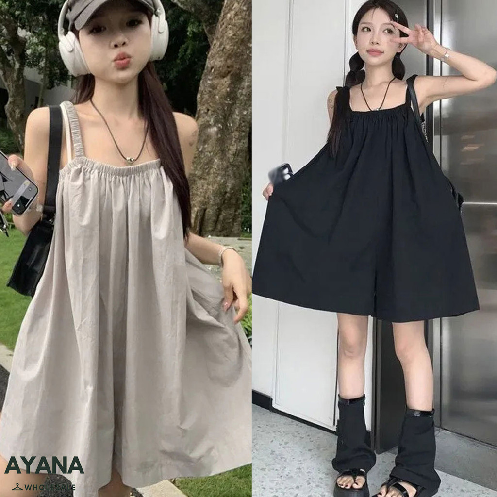 ชุดจั๊มพ์เปิดหลังแขนกุด สไตล์ฝรั่งเศส ทรงสวย สวมใส่น่ารัก