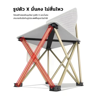 [ รุ่นหลังพิง ] เก้าอี้แคมป์ปิ้ง เก้าอี้สนามพกพา camping Chair เก้าอี้ตกปลา ไปเที่ยว แคมป์ปิ้งสบายๆ มีกระเป๋าสะพาย แข็งแ