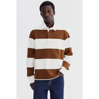 H&M(เอชแอนด์เอ็ม) เสื้อโปโลผ้าฝ้ายทรงปกติ ผู้ชาย 1318114_1