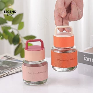 แก้วน้ำมีหูหิ้ว ขวดน้ําขนาดเล็กแบบพกพา น่ารักมินิมอล ใส่นม 300 ml ใส่กาแฟ นม น้ำเปล่า