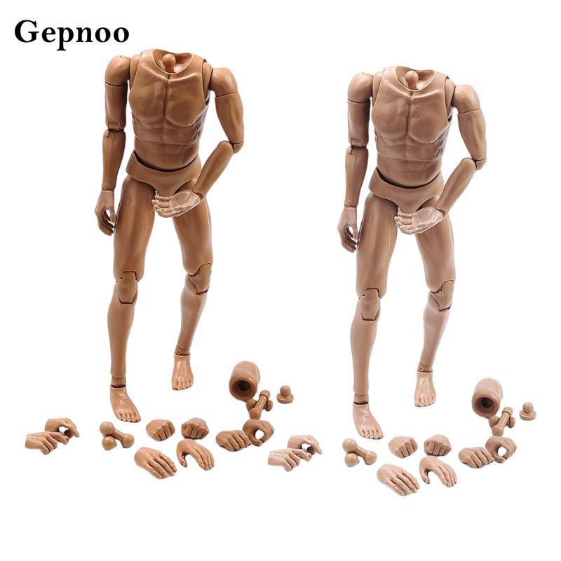 [Gepnoo] 1:6 Super ยืดหยุ่นไม่มีรอยต่อชาย Body 28 ข้อต่อเคลื่อนย้ายได้ 12 นิ้วรูป