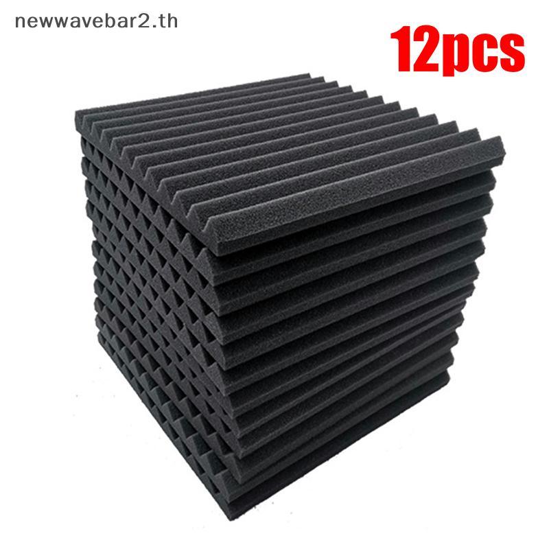 # waveba # 12 ชิ้น Soundproofing Foam Studio Acoustic Panels Absorption Treatment Panel.