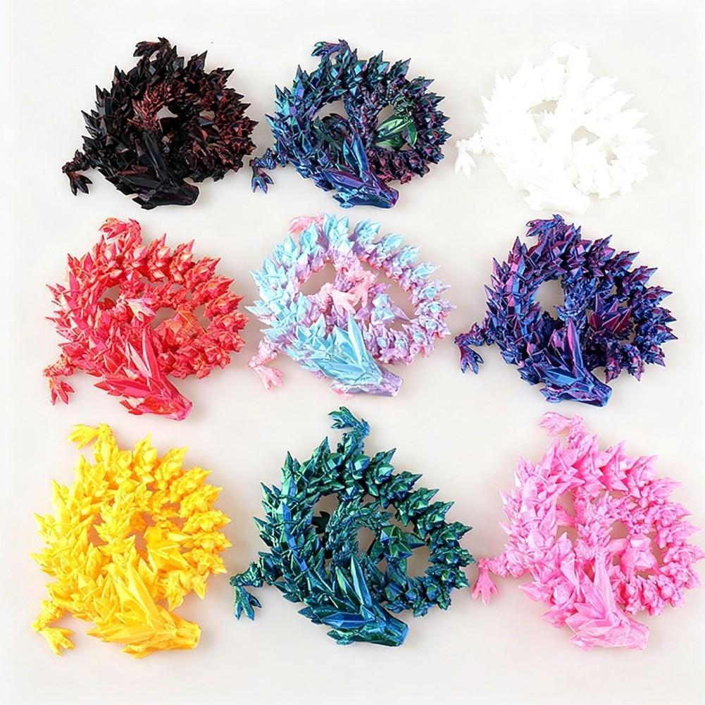 3d พิมพ์ Jointed มังกรมังกรการ์ตูน Creative ตุ๊กตา Joint ขนาดใหญ่เครื่องประดับ R2e2