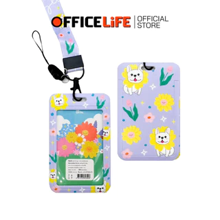 Allwrite (ออไรท์) ป้ายชื่อพลาสติกสุดน่ารัก ป้ายพนักงาน รุ่น AW390 พร้อมสายคล้อง ID Case ( 1 ชิ้น / คละลาย )